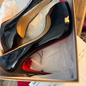 Sexy Black Loubitan Prive in Patent